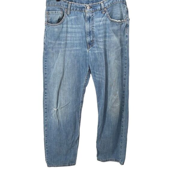 Levis Strauss Men Denim Pants Straight Jeans Acid Wash 32 x 30 - Picture 1 of 14